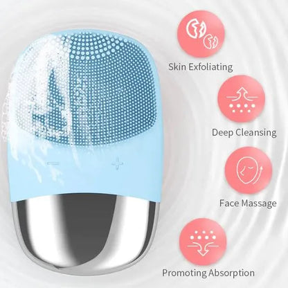Veleka Sonic Facial Cleansing Brush – Waterproof Silicone Skin Cleaner
